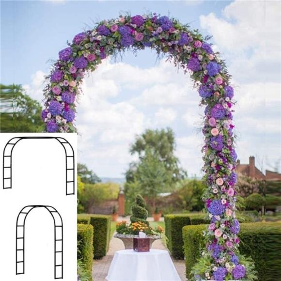 7.8ft Backdrop Stand-Balloon Arch Kit,Stable Balloon ArchFrame,Metal WeddingArch - Picture 1 of 7